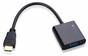 Der HDMI-VGA-Adapter Nr. 113046 von Cable Matters ermöglicht die problemlose Umwandlung von HDMI-Signalen für Bildschirme auf einem mit VGA ausgestatteten Bildschirm.