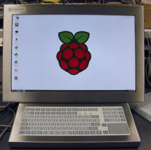 UM22-Touchscreen und -Tastatur von Hope Industrial mit Raspberry Pi im Gehäuse integriert