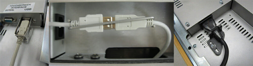 USB- und Netzkabel-Haltebügel und Clips