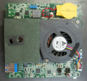 Die Intel NUC-Leiterplatte