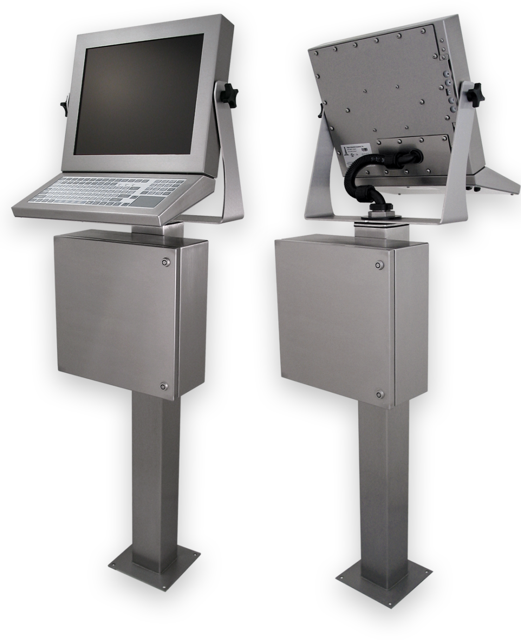 Für die Industrie konzipierte, Touchscreen-Workstations nach IP65/IP66 für die Fabrikhalle