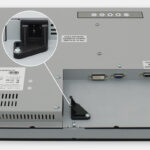 19-Zoll-Industrie-Rackmonitore und robuste IP20-Touchscreens, Ansicht DC-Kabelausgang