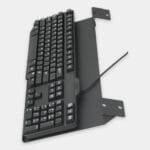 Industrie-Tastaturmontagefach für robuste Tastaturen, Seitenansicht