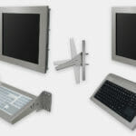 Optionen für Industrie-Tastaturen für Wandmontage, klappbare und fest montierte Modelle