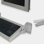 Klappbare Industrie-Tastaturen für Wandmontage mit Zeigegerät, Schutzart IP65/IP66