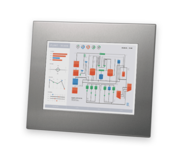12-Zoll-Industrie-Einbaumonitore und robuste Touchscreens nach IP65/IP66
