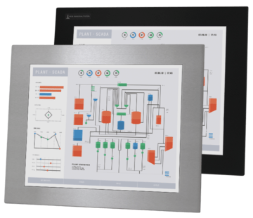 19-Zoll-Industrie-Einbaumonitore und robuste Touchscreens nach IP65/IP66
