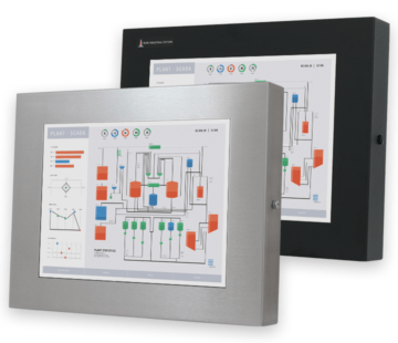 15-Zoll-Industriemonitore mit Universalhalterung, und robuste Touchscreens nach IP65/IP66, vollständig geschlossene Bildschirme