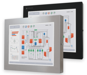 19-Zoll-Industriemonitore mit Universalhalterung, und robuste Touchscreens nach IP65/IP66, vollständig geschlossene Bildschirme