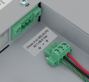 Klemmleiste mit Verriegelungsanschluss für DC-Netzeingang